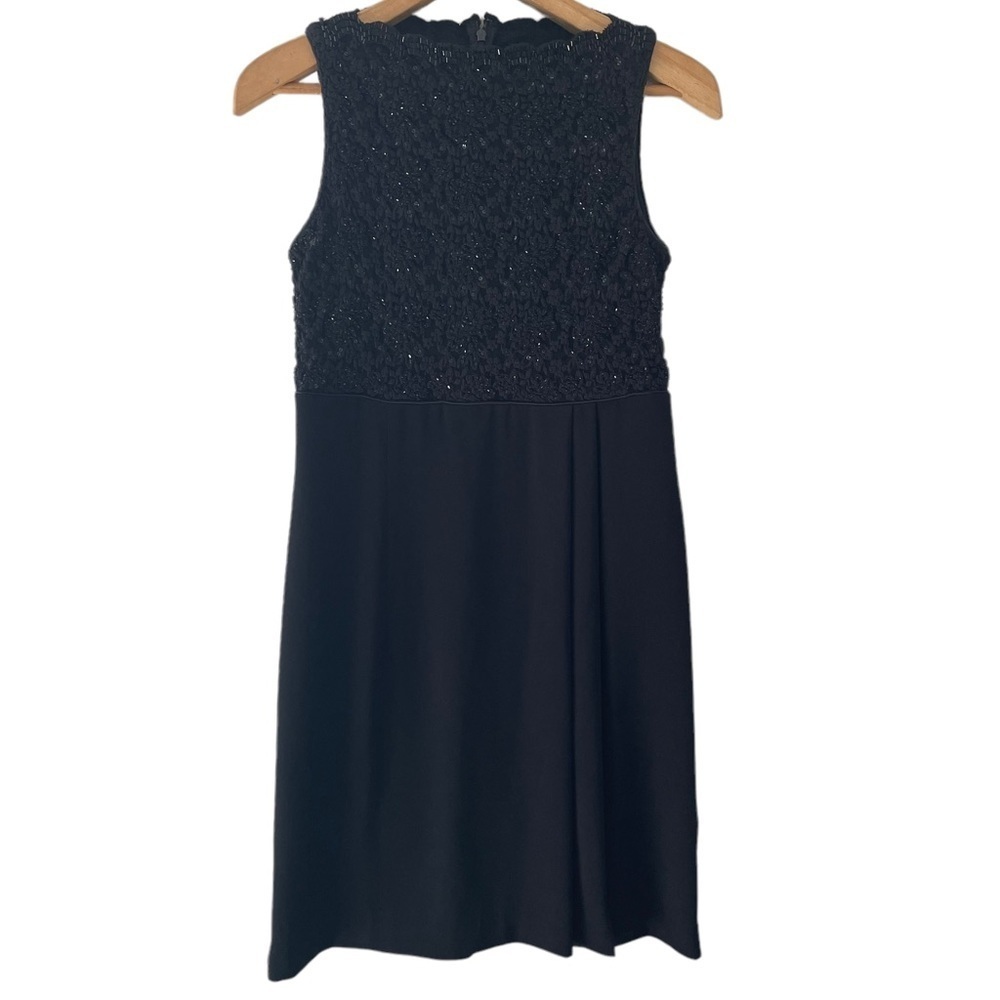Vintage Rimini by Shaw Black Beaded Formal Dress Size 12